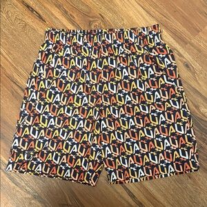 Under Armour Boys Shorts Size Youth Medium Navy & Orange